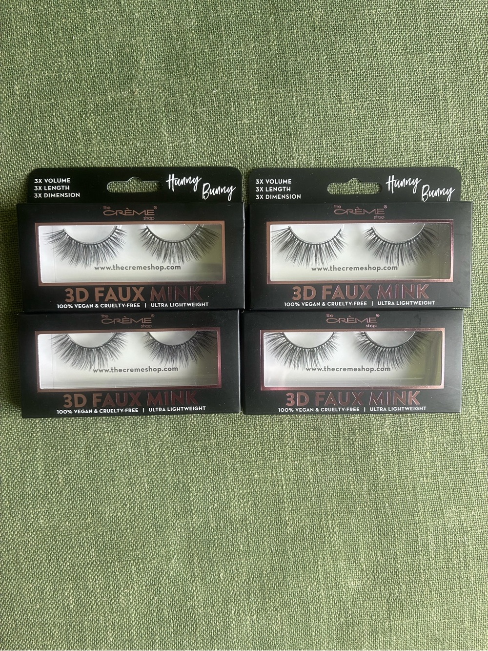 The Crème Shop 3D Faux Mink Lashes – Hunny Bunny (4 Pairs) – New